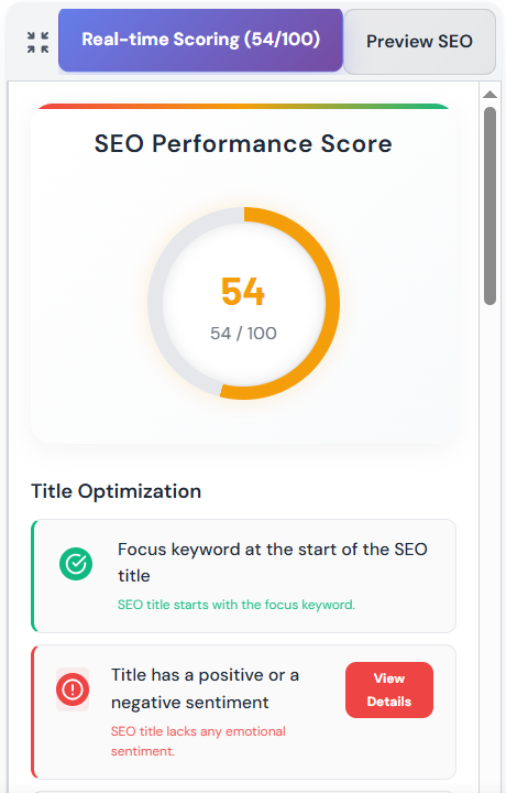 SEO Scoring 1