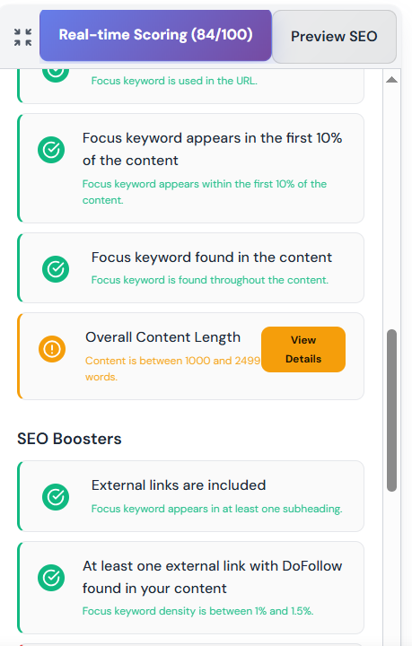 SEO Scoring 3